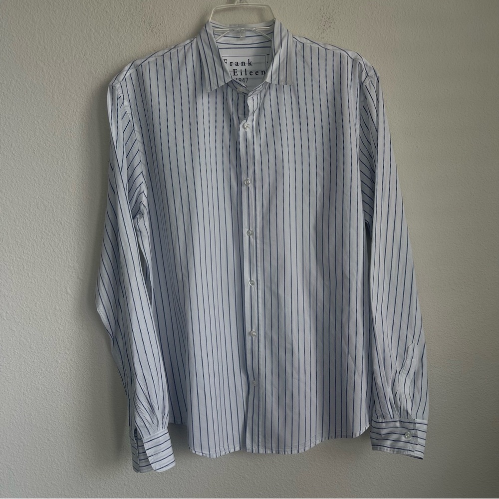 Frank & Eileen Button Down Long Sleeve Striped Shirt